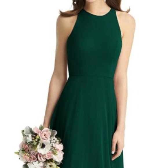 Dessy Green Bridesmaid Dress - Picture 1 of 5